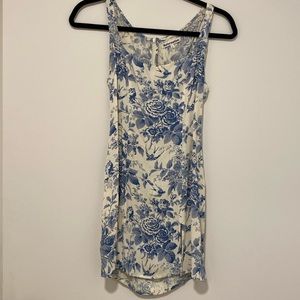 RARE Blue Floral Reformation Noha Mini Dress